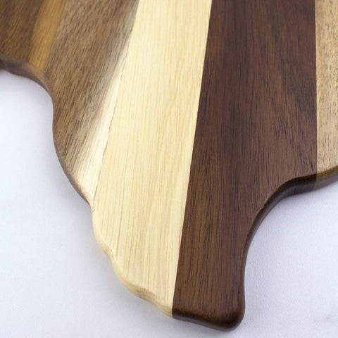 Totally Bamboo Rock and Branch board can hang as wall decor with tie.