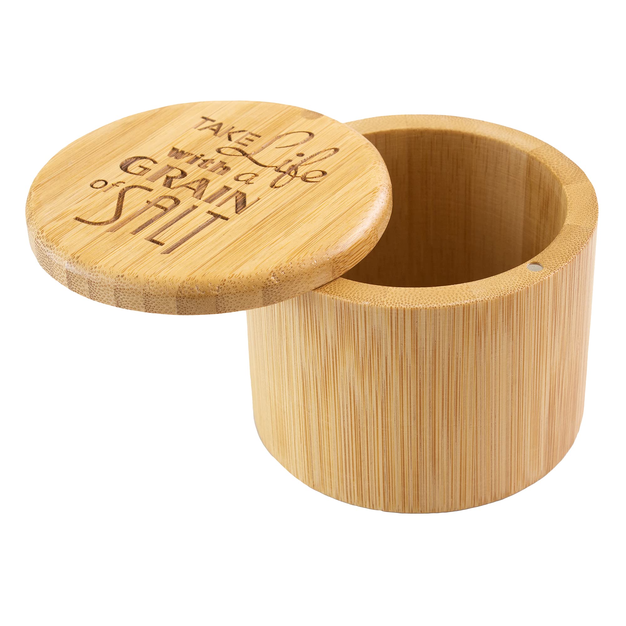 Totally Bamboo kitchen storage in natural Moso bamboo supports eco-friendly organization
