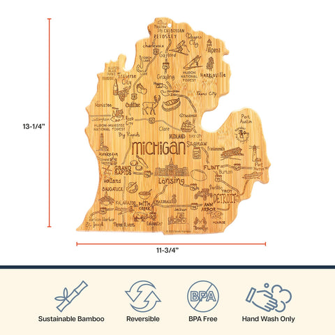 Totally Bamboo wall-display Michigan board adds decorative warmth to kitchens.