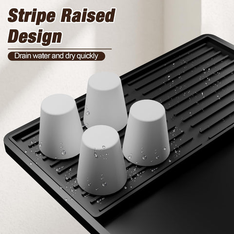 Tottist heat-resistant dish drying mat protects surfaces from hot dishes