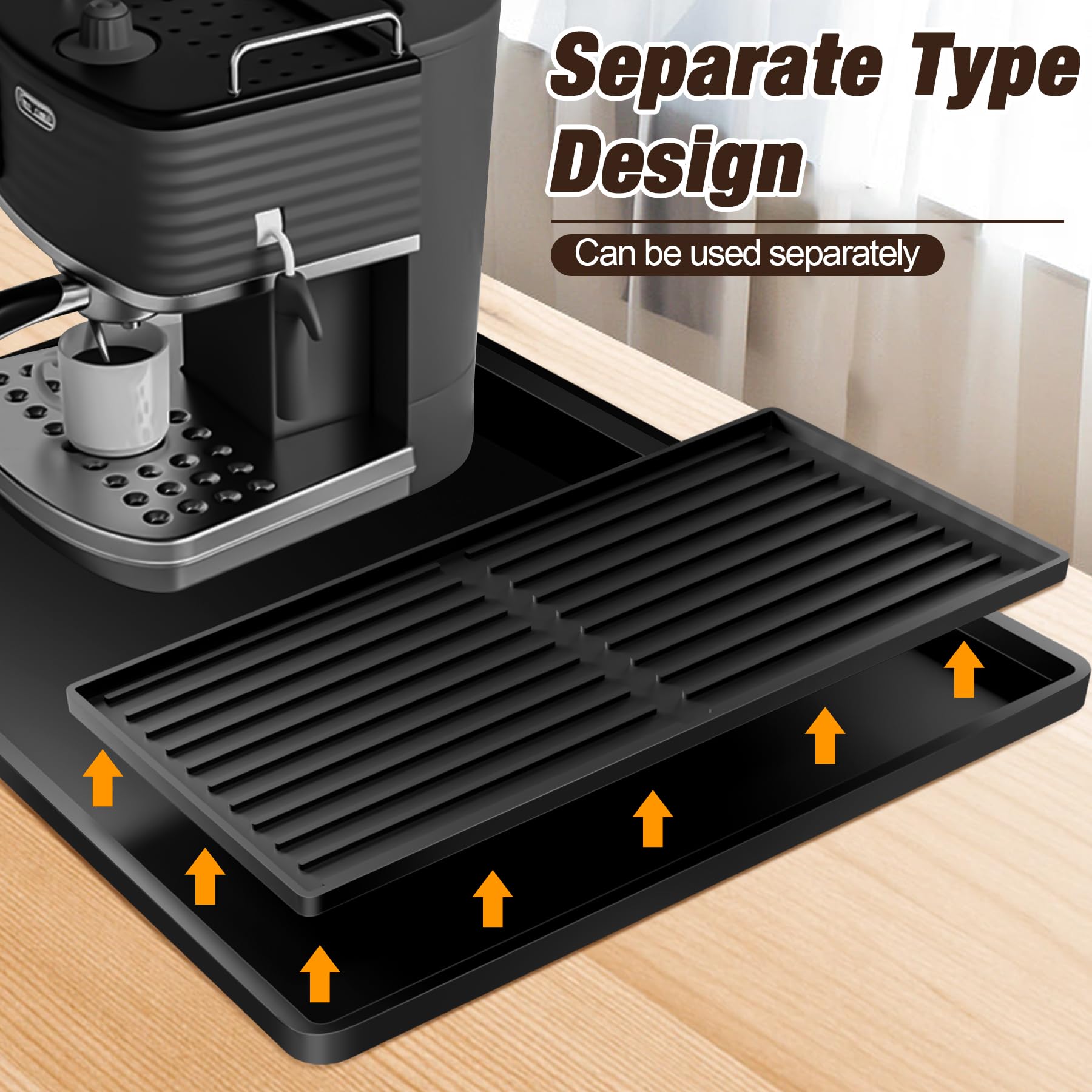 Tottist non-slip protector for sink and countertops keeps items secure