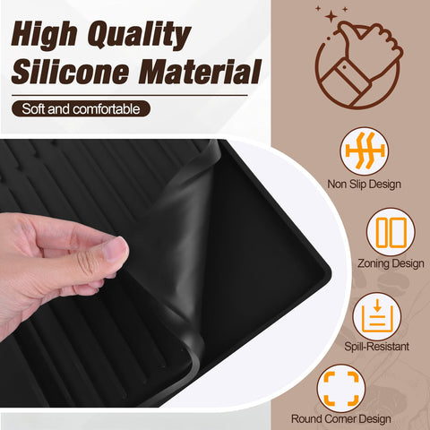 Tottist easy-clean silicone mat stays sanitary with quick wipe-down