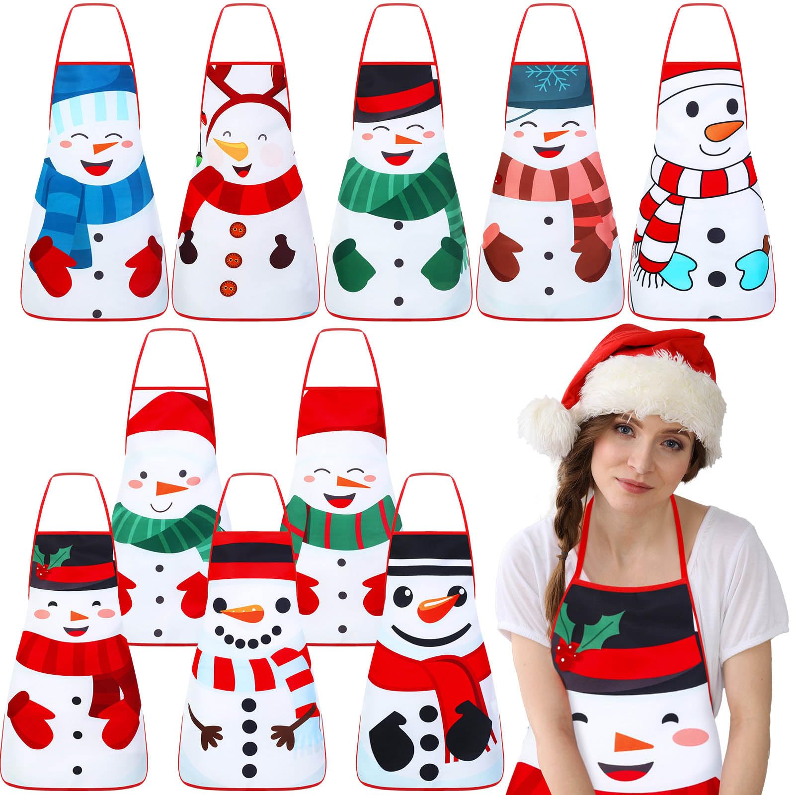 Toulite snowman apron bundle for festive cooking and gifting.