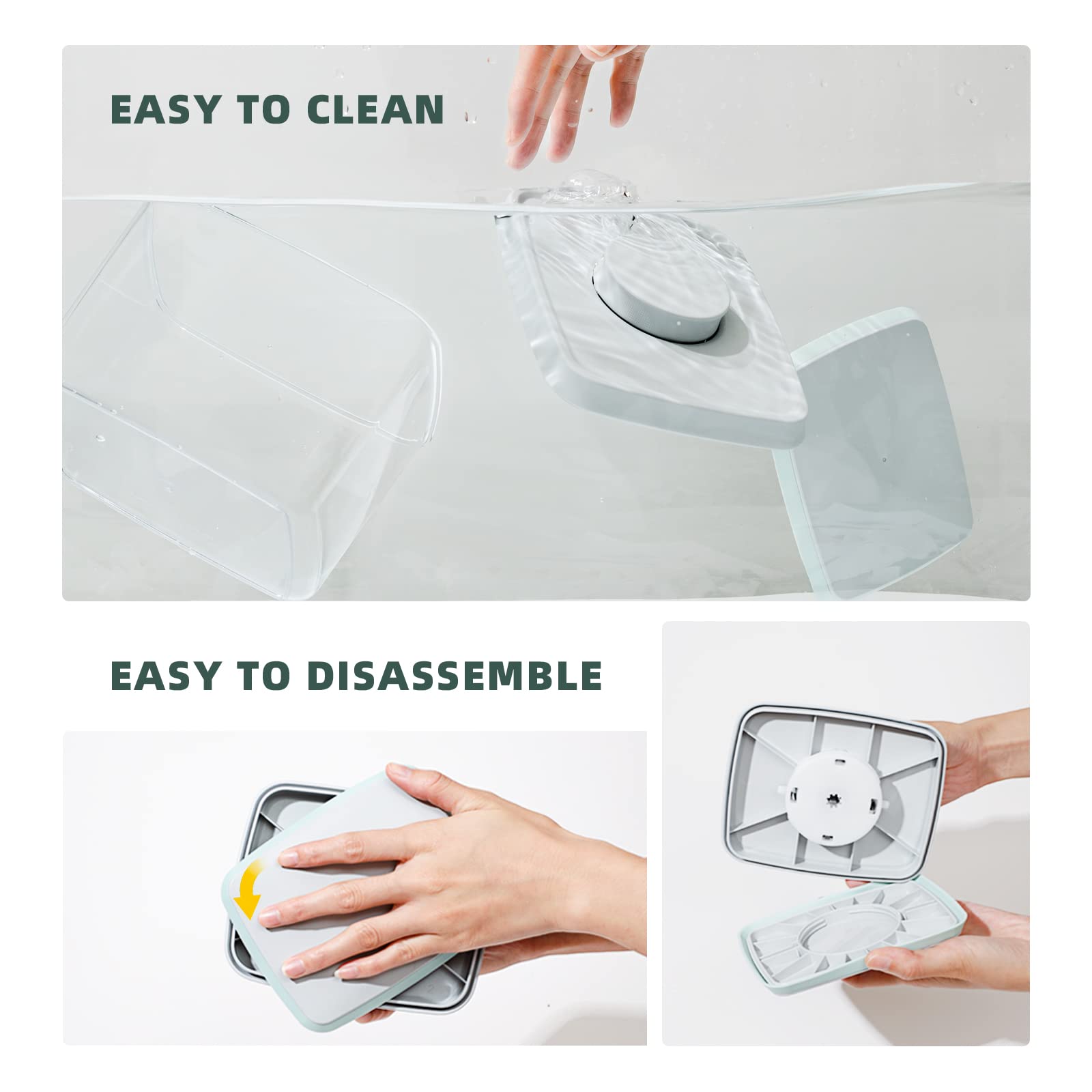 Tourdeus airtight pop container for sugar with easy-access storage