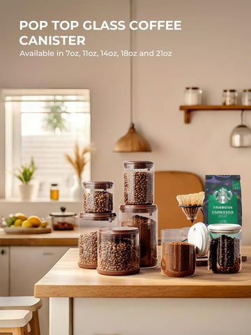 Tourdeus aroma-preservation storage keeps beans ready for fresh brews.