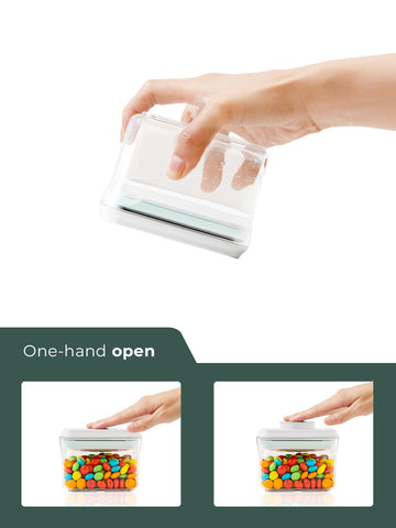 Tourdeus BPA-free clear design lets you see treats without opening.