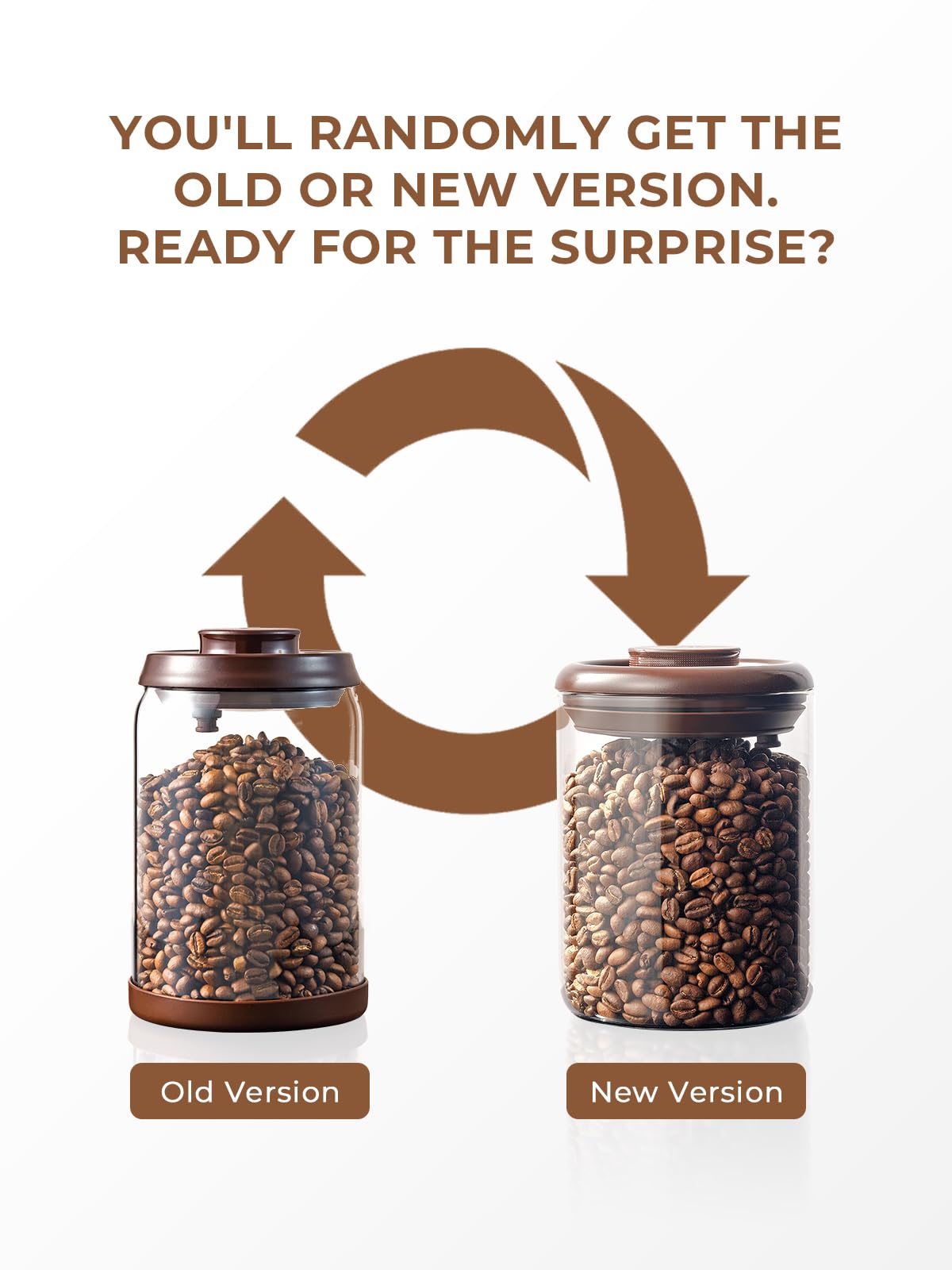Tourdeus CO2 valve coffee canister preserves aroma for flavorful brews.