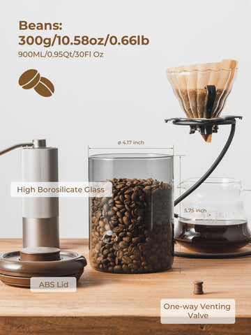 Tourdeus dishwasher-safe coffee storage for easy cleaning and care.