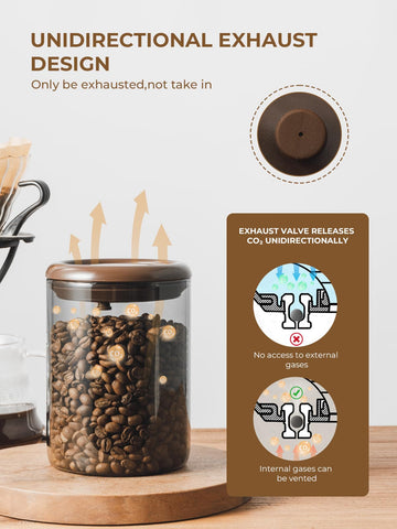 Tourdeus UV-protected glass keeps beans shielded from light exposure.