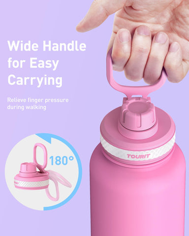 TOURIT double-wall insulation keeps beverages at the desired temperature.
