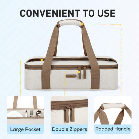 Tourit leakproof lining prevents leaks while preserving food temperature