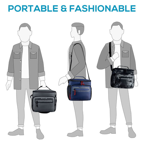 Wide-opening main compartment for easy packing and retrieval.
