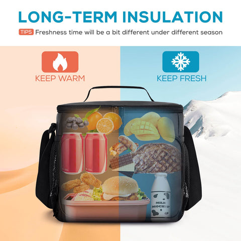 PEVA lining resists temperature changes and keeps contents fresh.