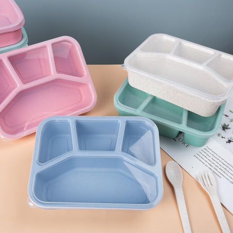 TOUWMX Bento Box green compartment, compact lunch option for outdoors.