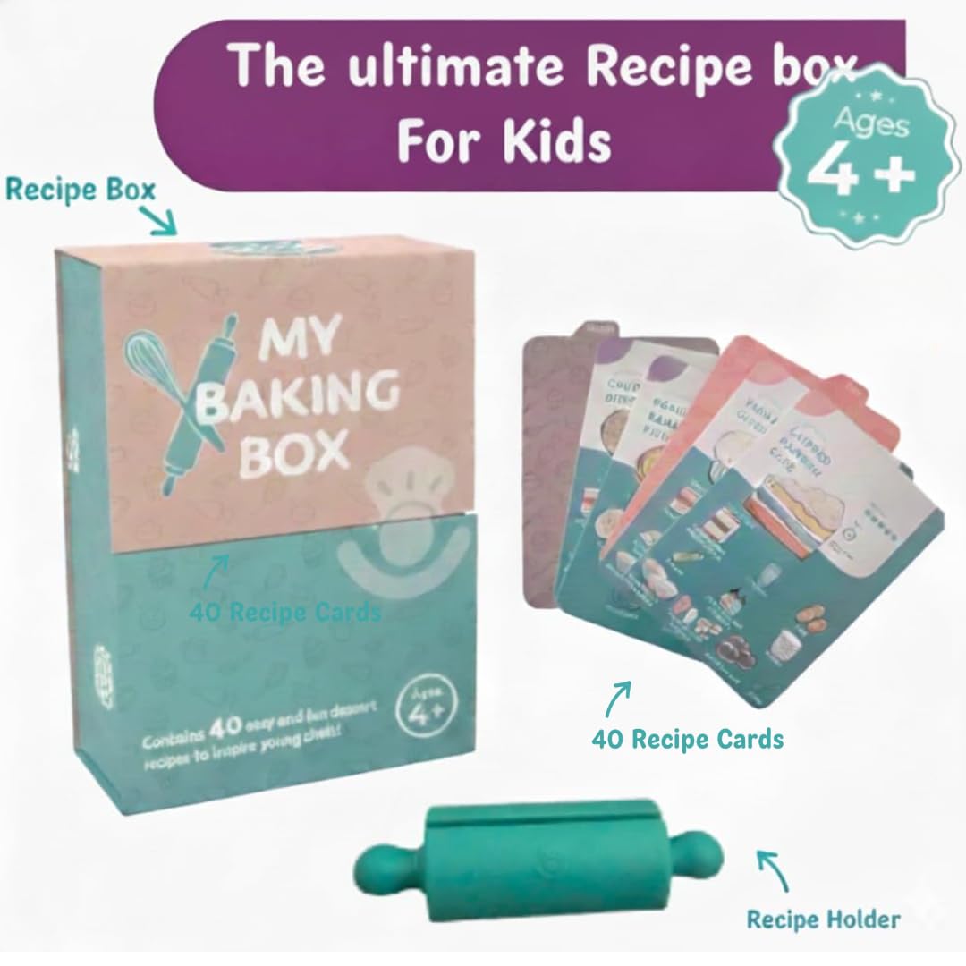 TOVLA JR. Montessori baking kit fosters independence through clear visual instructions.