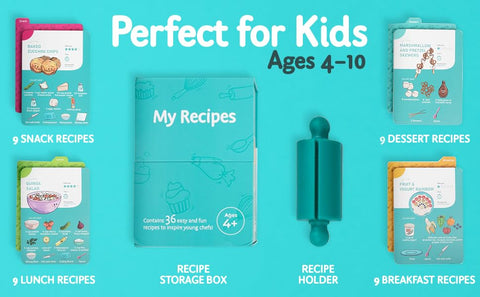 TOVLA JR recipe stand offers easy hands-free viewing of steps during prep.