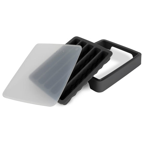 Tovolo BPA-free ice tray preserves ice flavor and safety.