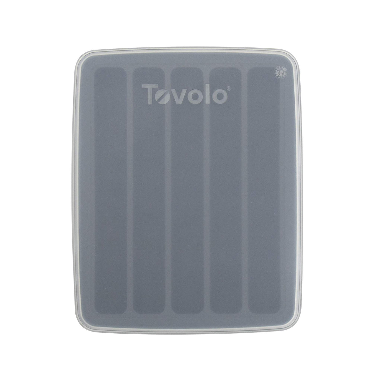 Tovolo water bottle ice mold tray creates five 1.5 oz cylinders for narrow-neck bottles to keep drinks cold longer.