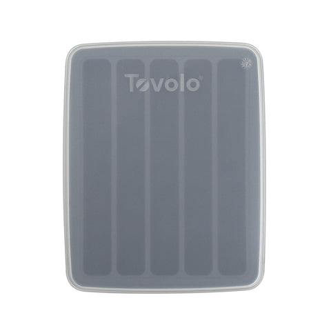 Tovolo water bottle ice mold tray creates five 1.5 oz cylinders for narrow-neck bottles to keep drinks cold longer.