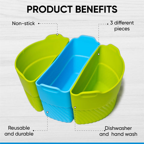 TOVU Makings divider insert lets you cook two dishes together.