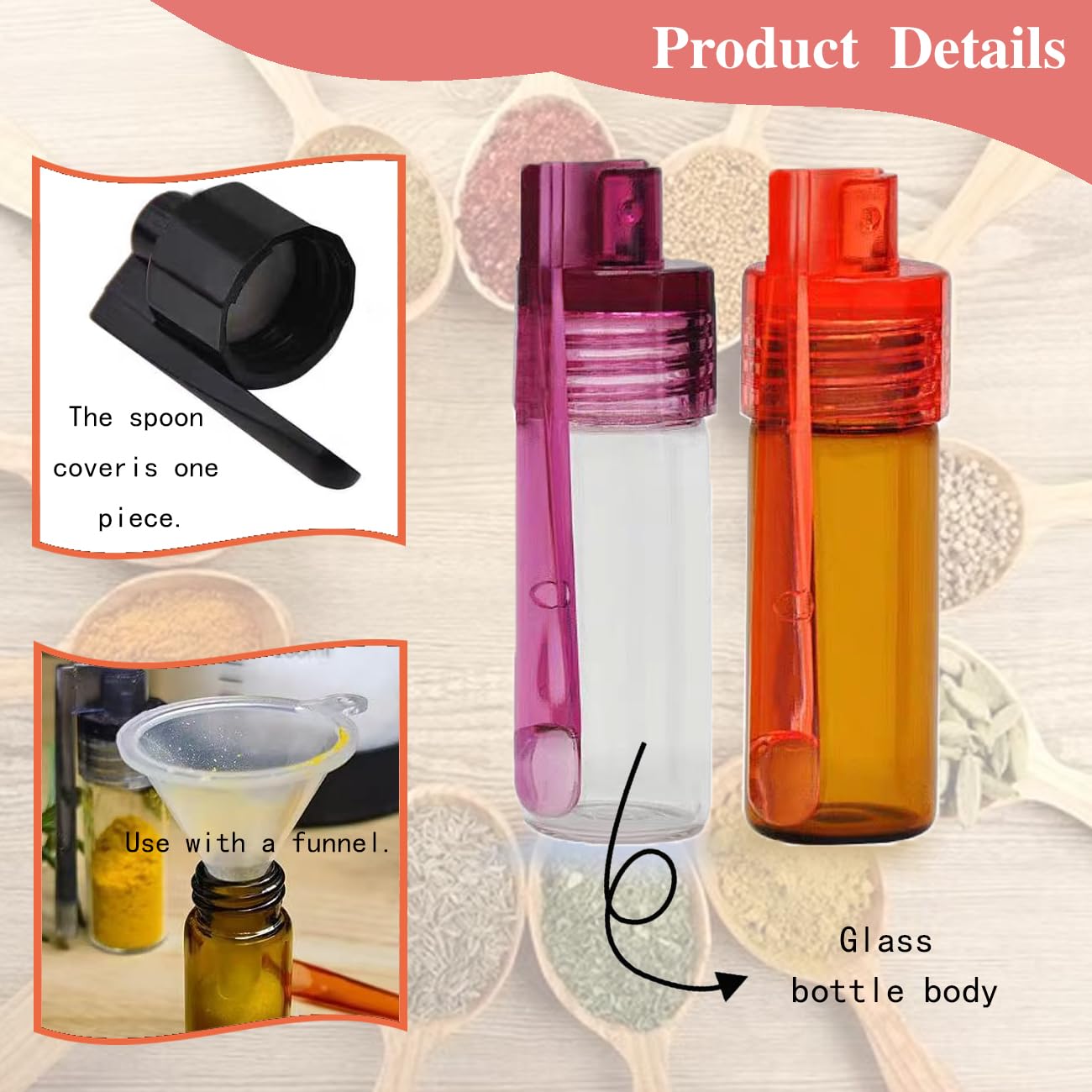 Tovyzalg clear glass allows easy visibility of contents.