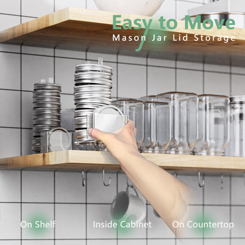 TOWARDFUN clear acrylic design blending with kitchen decor and lids visible