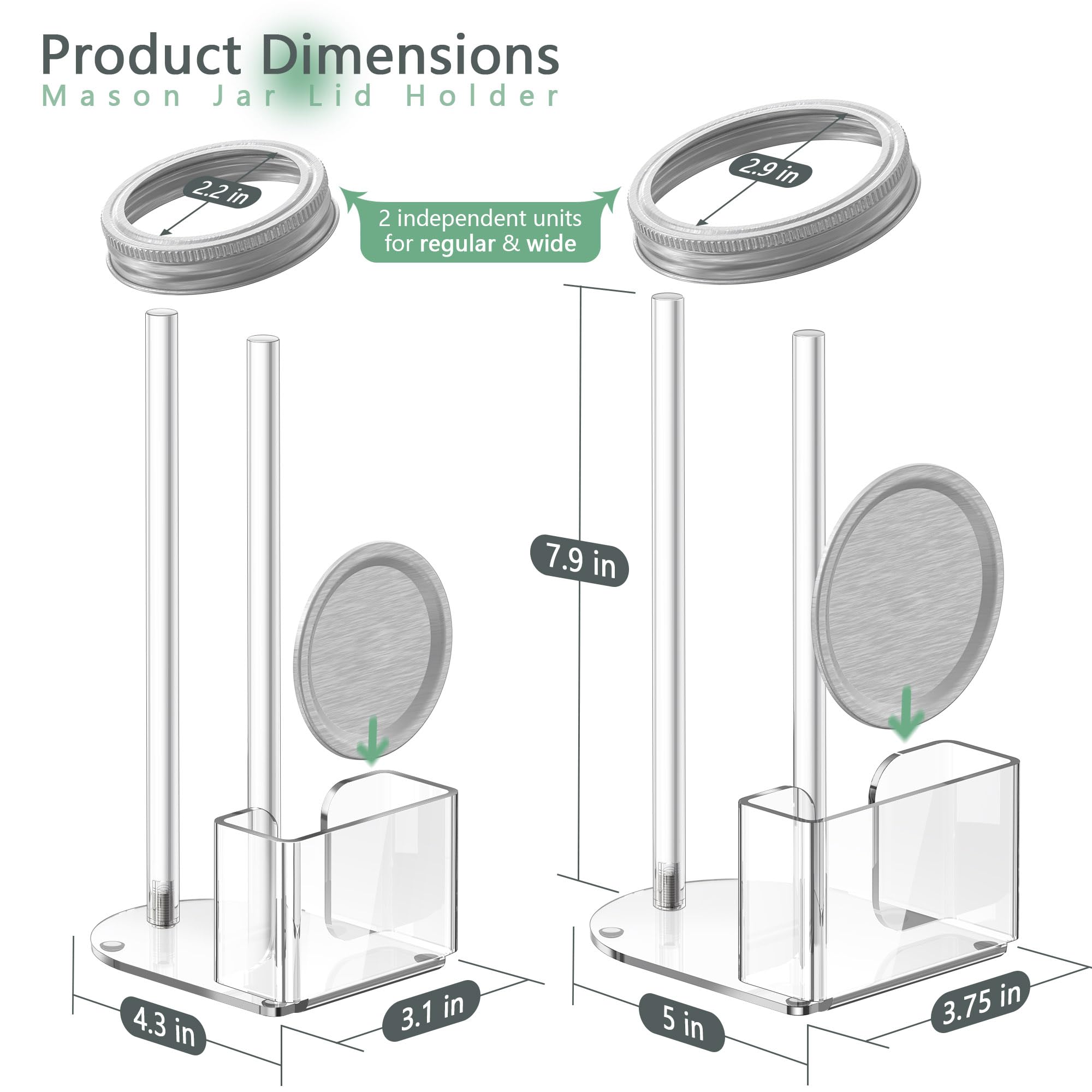 TOWARDFUN easy-access lid organizer enabling quick refills and retrieval