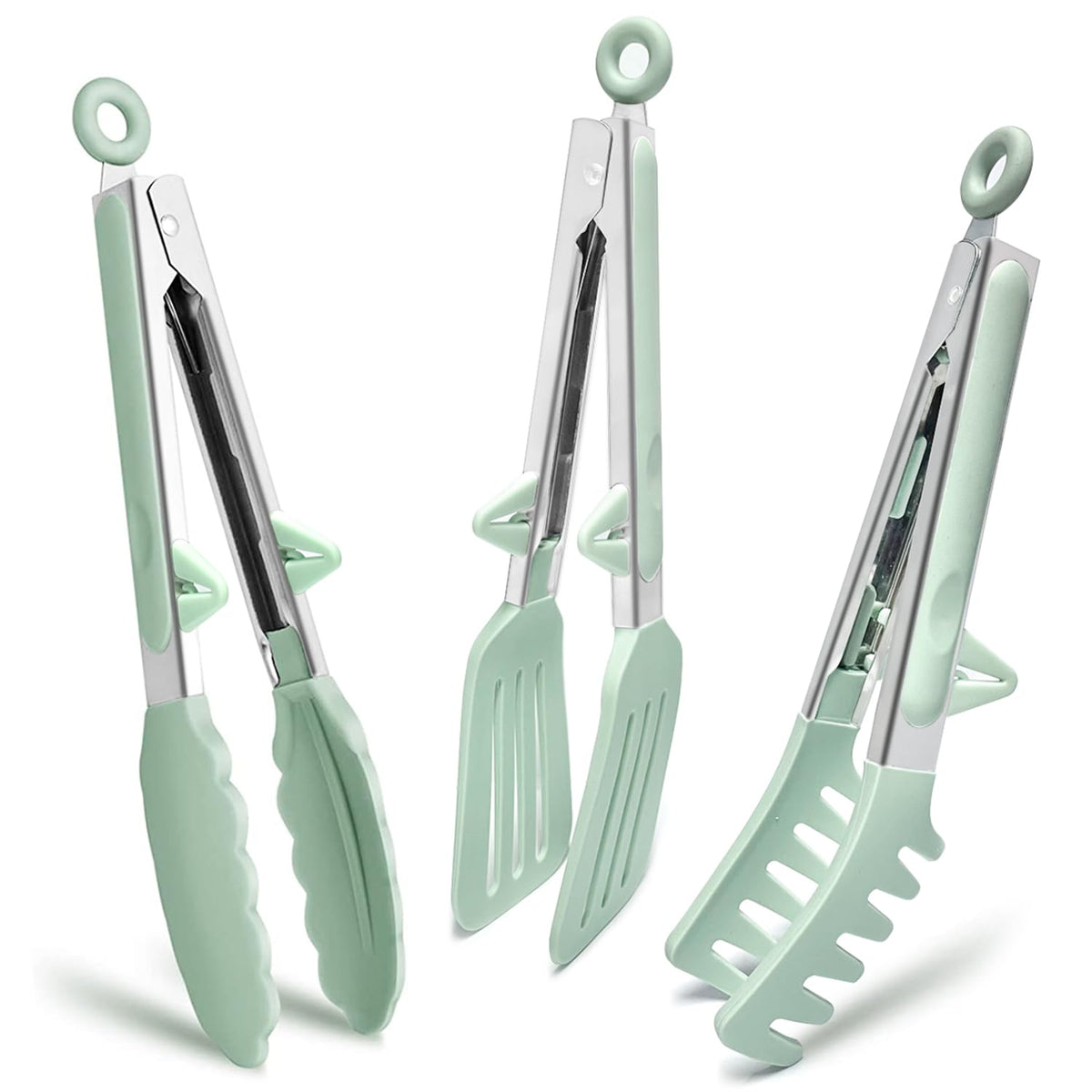 TOWINGO 9-inch classical silicone kitchen tong for versatile cooking tasks.