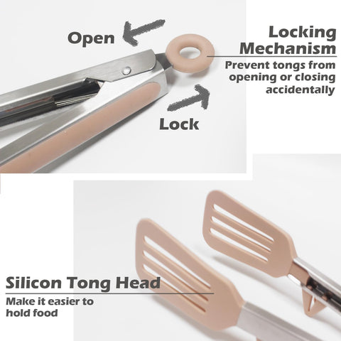 Towingo pasta tong 9-inch designed to lift noodles without clumping.
