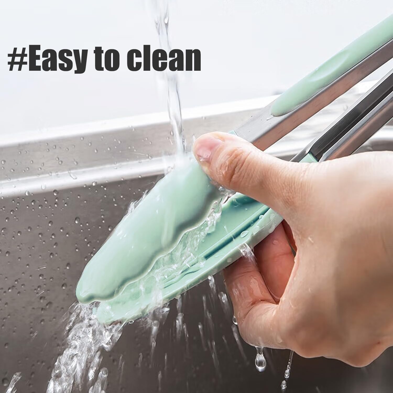Towingo 9-inch silicone kitchen tongs ideal for grilling without scratching cookware.
