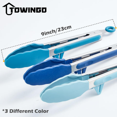 Towingo tongs feature a lock for closed storage
