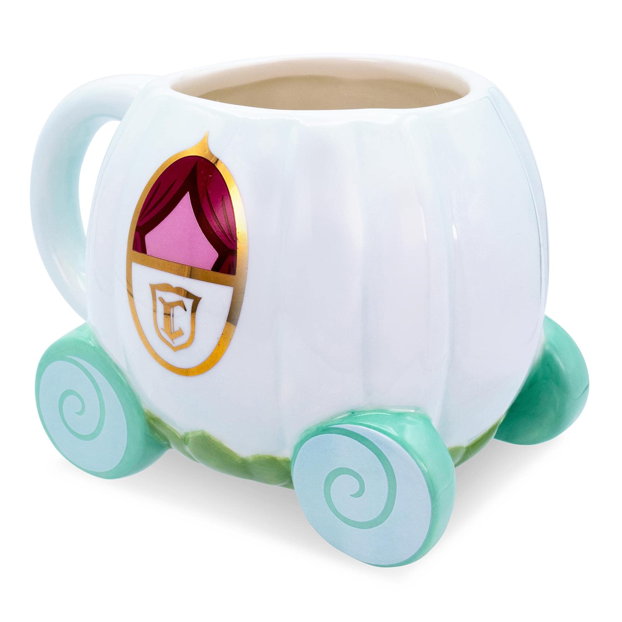 Toynk Disney Cinderella Coach Mug carriage-detail highlights magical design for fans.
