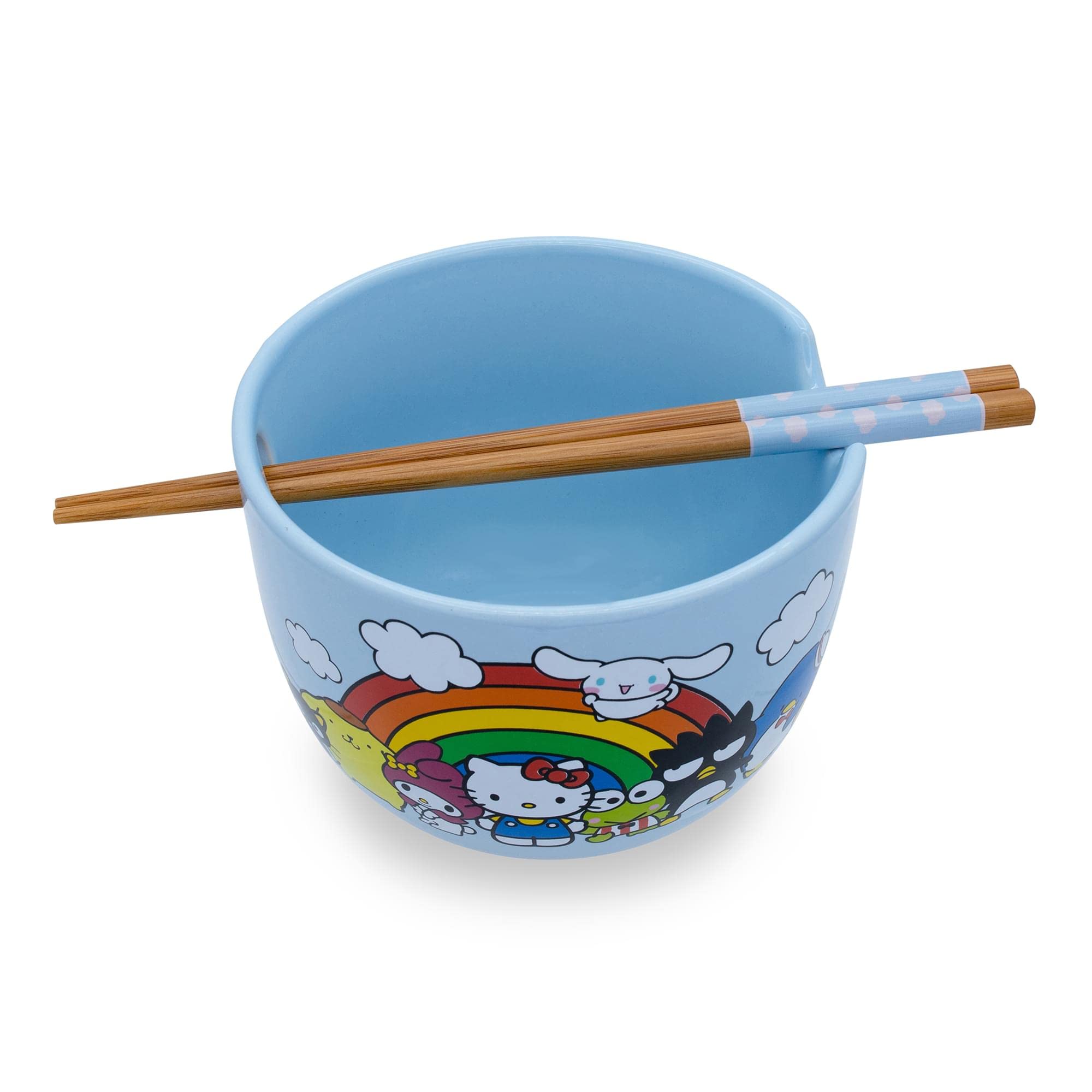 Toynk Hello Kitty ramen bowl holds 20 ounces for hearty servings.