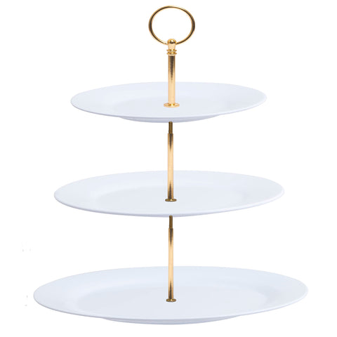 TP 3-Tier melamine cake stand base shows sturdy construction for reliable serving.