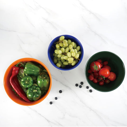 TP Aztec Bloom bowls used for a picnic meal setup with portable prep
