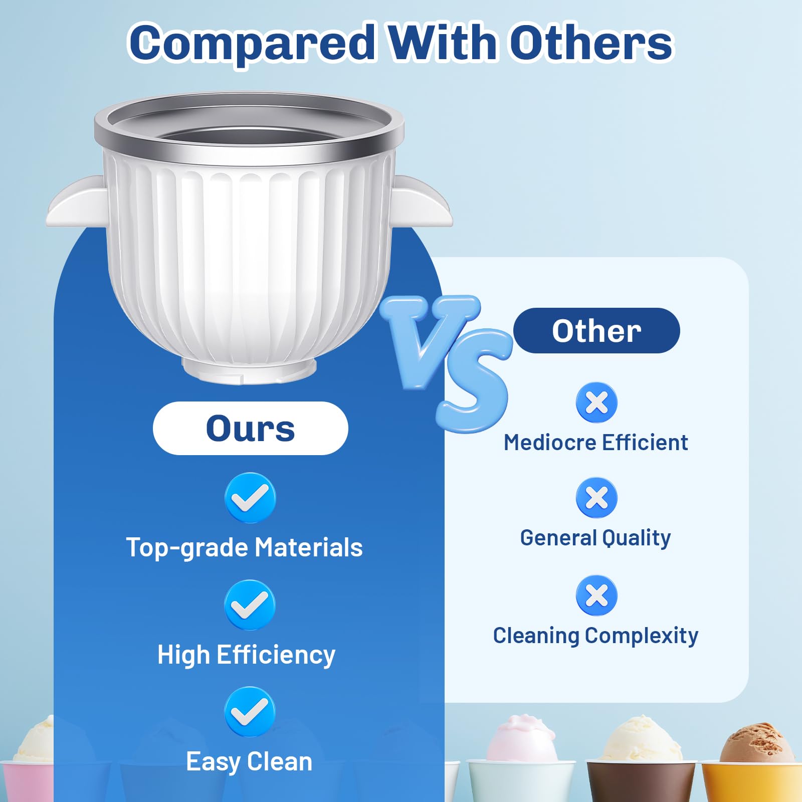 TPGSING dasher and drive assembly enables easy, mess-free cleaning after use.