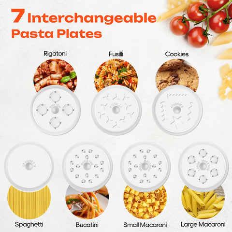 TPGSING Gourmet Pasta Press cookies plate offers fun, baked shapes for snacking.