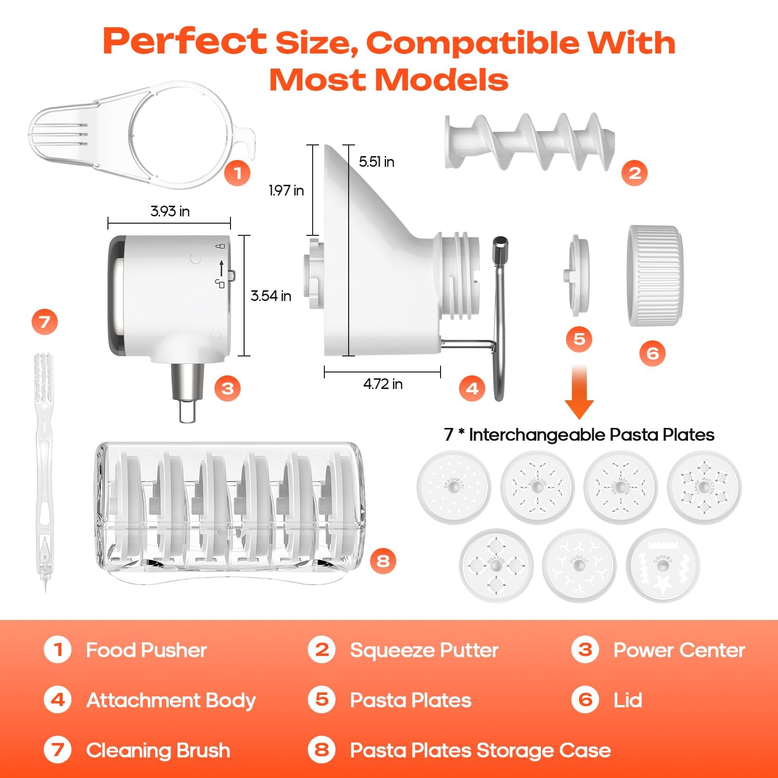 TPGSING Gourmet Pasta Press fusilli plate twists shapes to hold sauce.