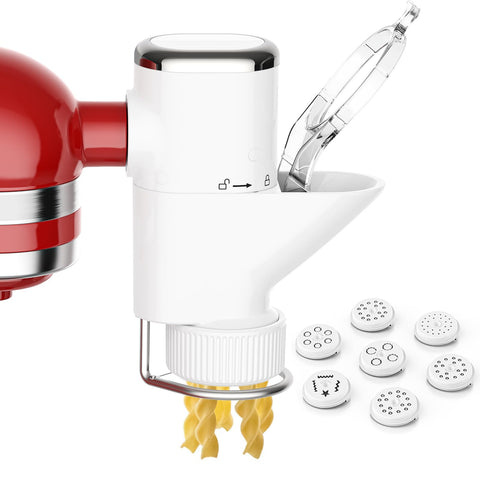 TPGSING Gourmet Pasta Press spaghetti plate for KitchenAid, ideal for quick, family-friendly pasta.