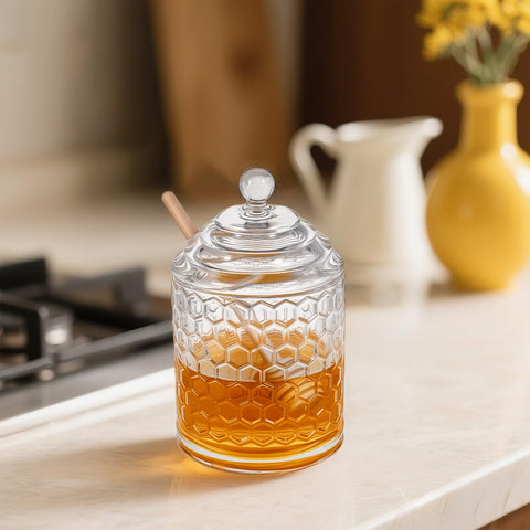 TPSUIPA kitchen honey jar elevates table service and decor.