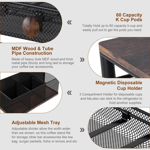 TQVAI magnetic cup holder attached to a fridge for easy access.