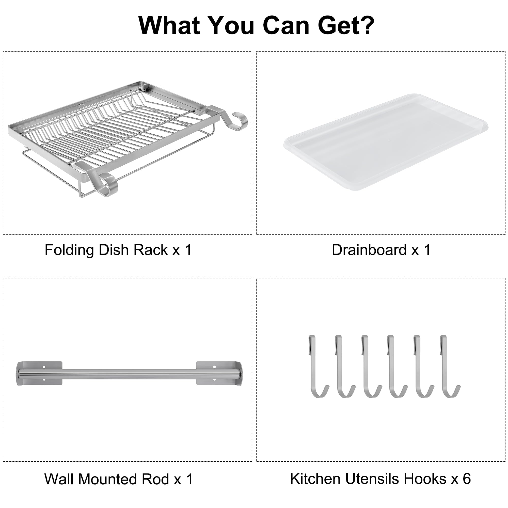 TQVAI rustproof 18/8 stainless steel construction promises long lasting durability.