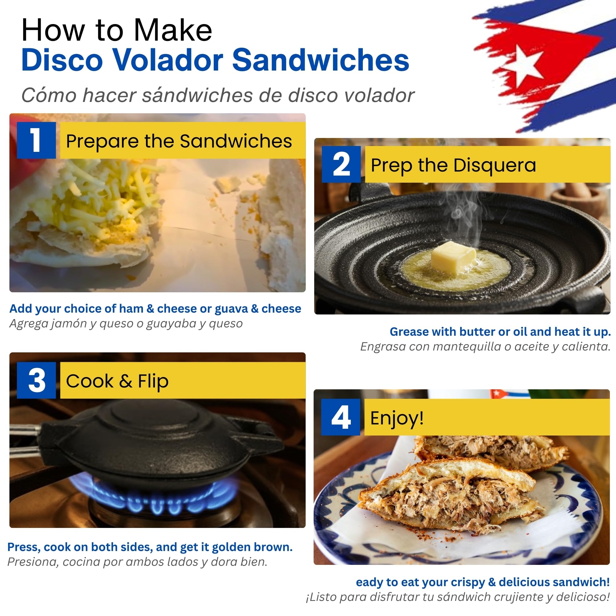 TraditionTools guava-cheese sandwich press perfect for tropical-inspired snacks.