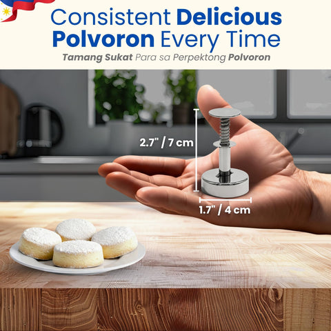 TraditionTools Polvoron Molder compact packaging makes gifting easy