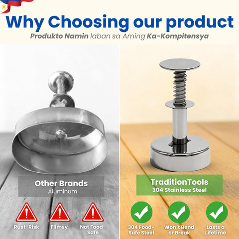 TraditionTools Polvoron Molder durable material provides long-lasting baking performance