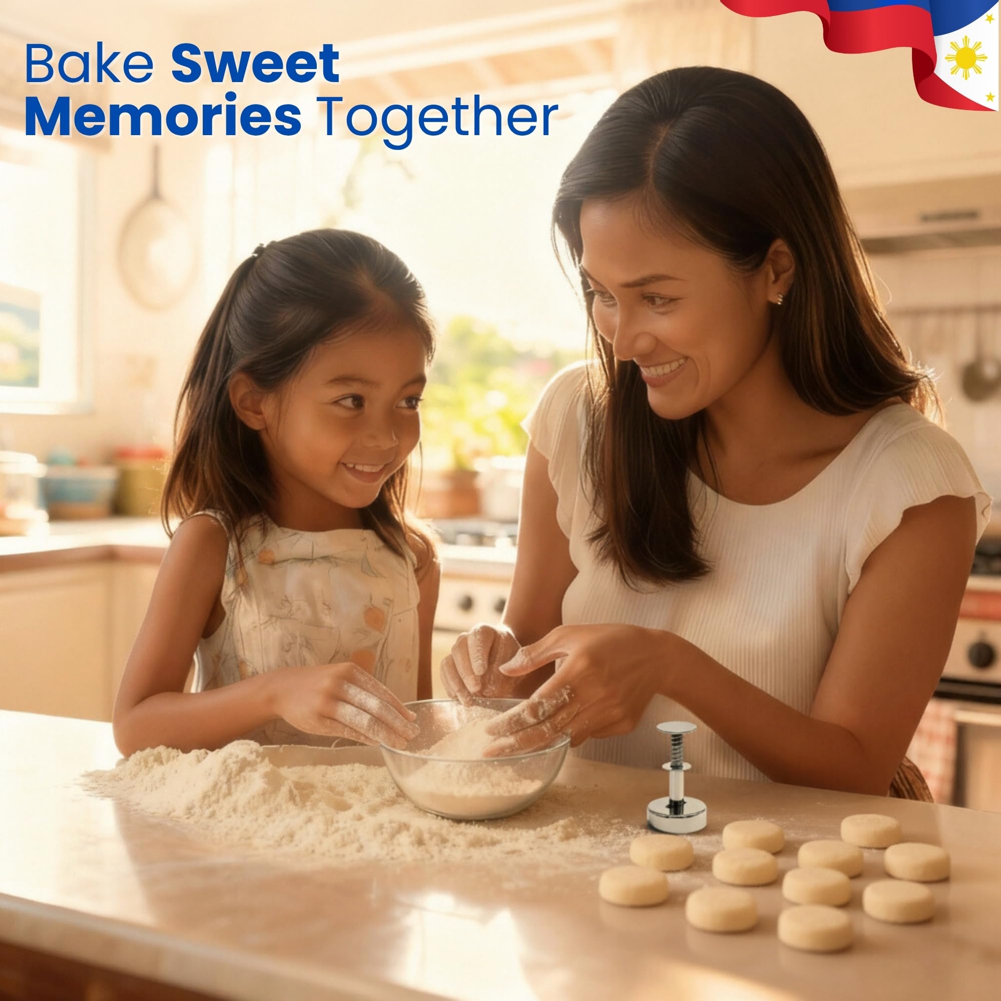 TraditionTools Polvoron Molder ensures even shape for reliable polvoron cookies