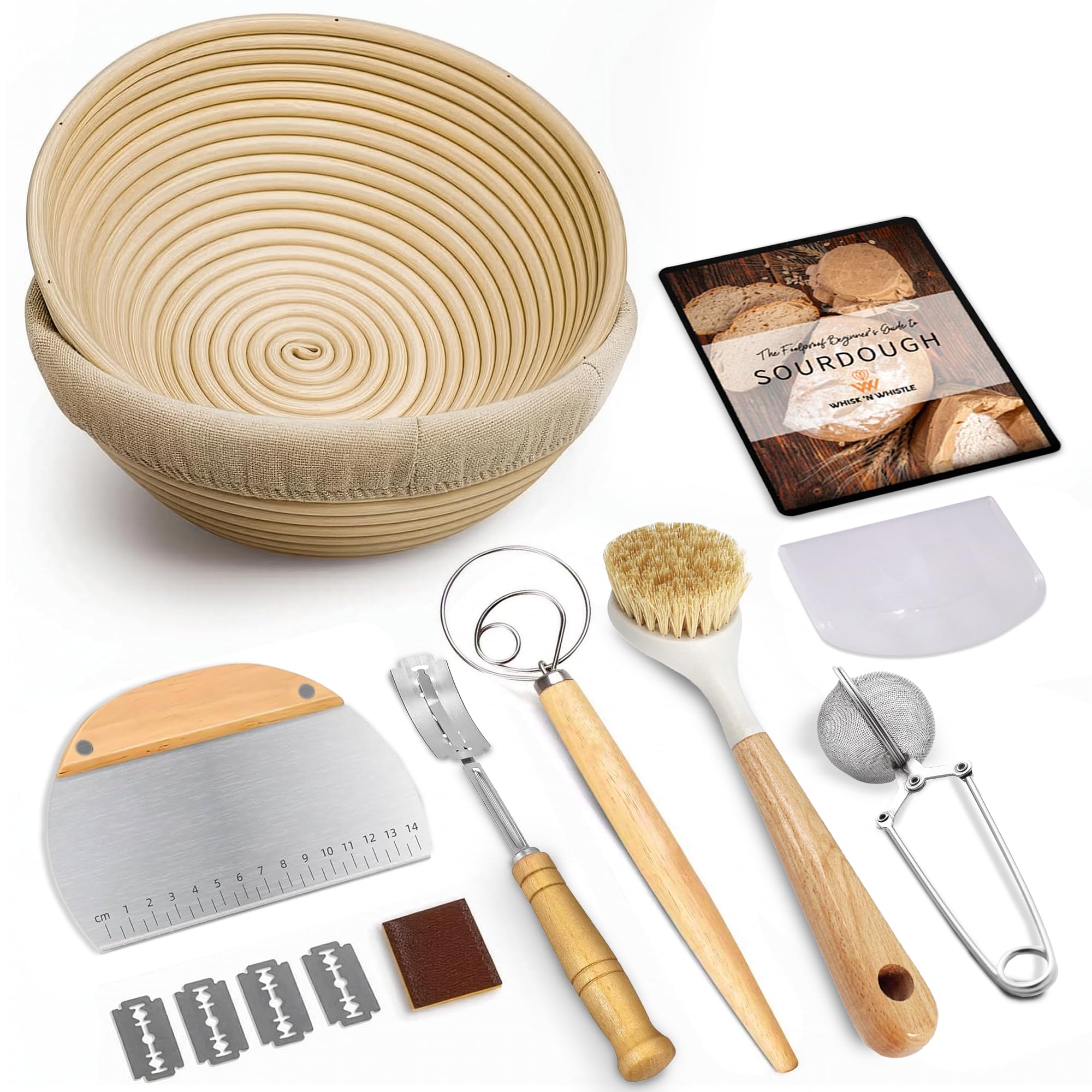 Trailblaze Banneton round bread basket for artisanal proofing and radiant crust