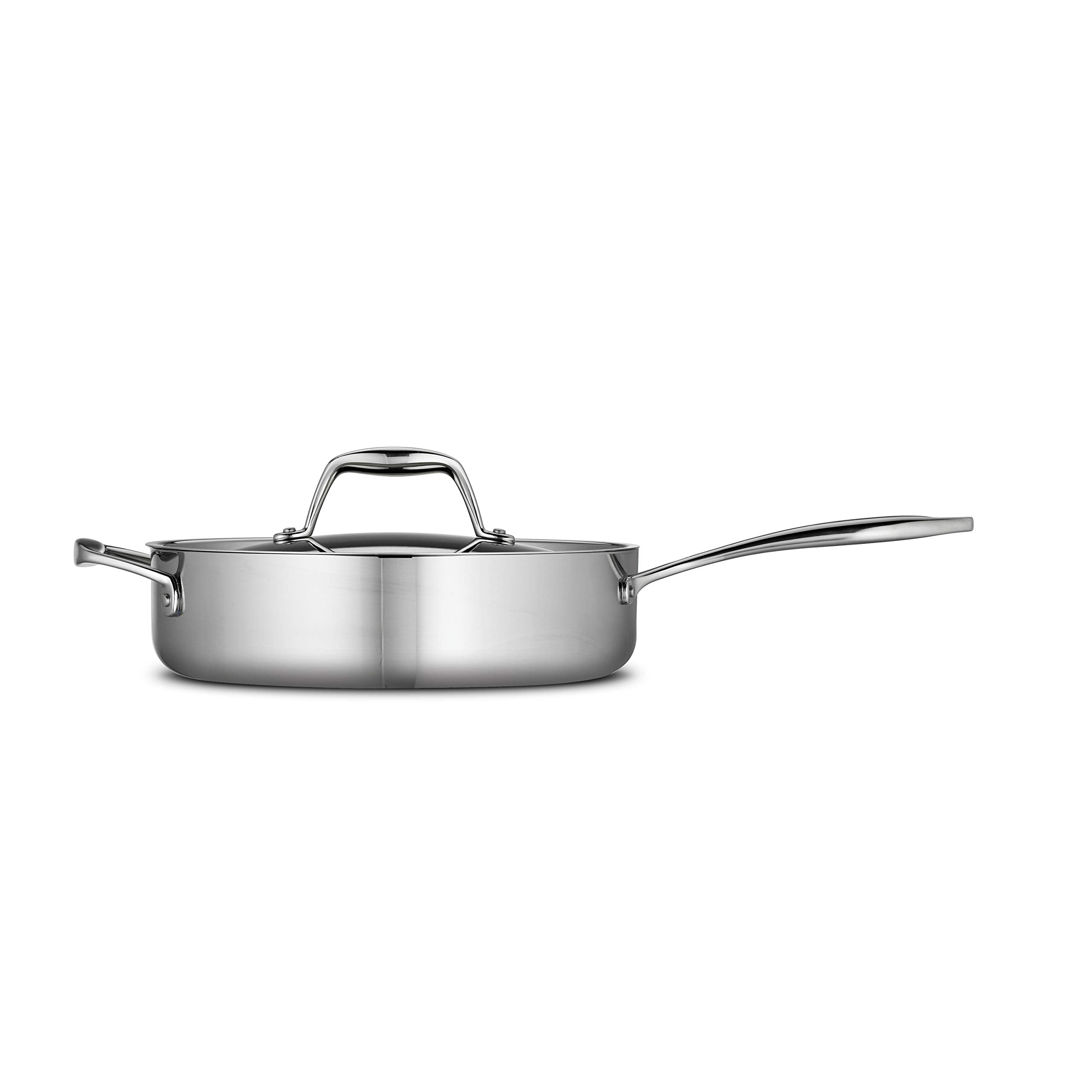 Tramontina Signature interior cross-section reveals aluminum core for precise cooking