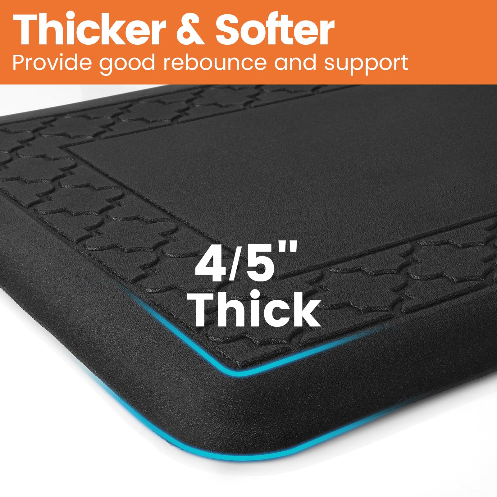 TranquilMoments non-slip surface helps maintain safe footing during cooking.
