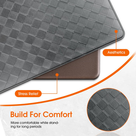 TranquilRelax Diamond Kitchen Mat easy-clean design for quick maintenance.